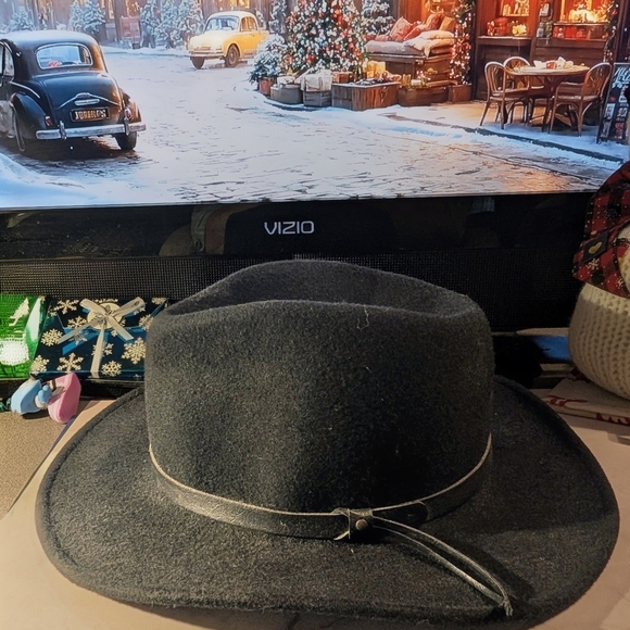 Black Men's Cowboy Hat Wool "Smokey & the Bandit" Style - Picture 3 of 6